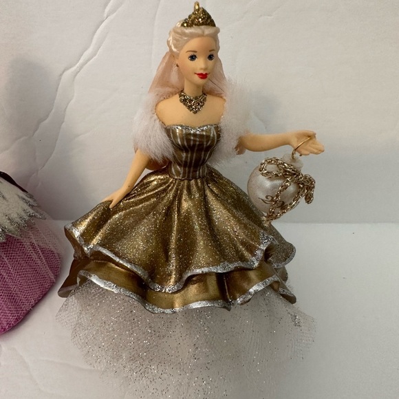 Collection Of Barbie Holiday Tree Ornaments Lot Of 11 Various Years No Boxes - Picture 8 of 12